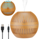 Увлажнитель воздуха с подсветкой 130мл, Мini USB humidifier, Светлое дерево / Ультразвуковой аромадиффузор - изображение 1