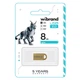 USB флеш накопитель Wibrand 8GB lynx Gold USB 2.0 (WI2.0/LY8M2G) - зображення 2
