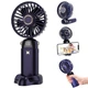 Ручний вентилятор із підставкою для телефону, Mini fan XL-880, Синій - зображення 1