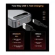Батарея універсальна Choetech 10000mA, 22.5W, PD, QC, grey (B860-CCGY) - зображення 6
