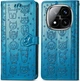 Чехол Embossed Cat and Dog для Xiaomi Redmi Note 15 Pro 5G книжка кожа PU с визитницей голубой - изображение 7