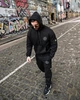 Мужской спортивный костюм Stone Island Tetra черный утепленный, тринитка на флисе ТР6592 M - изображение 3