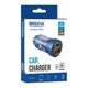 Зарядний пристрій для авто Brevia ePower DualCharge 30 W USB-C USB-A прозорий синій (46530CABL) - зображення 5