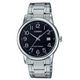 Мужские часы Casio MTP-V002D-1B черные 30 м - изображение 1