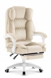 Офісне крісло Hell's Chair HC-1031 Beige, велюрове - изображение 2