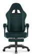Геймерське крісло Hell's Chair HC-1015 Green, велюр - изображение 3