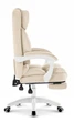 Офісне крісло Hell's Chair HC-1031 Beige, велюрове - изображение 4