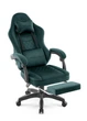 Геймерське крісло Hell's Chair HC-1015 Green, велюр - изображение 6