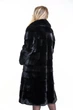 Шуба жіноча Manakas хутро норки англійський комір поперечка блекглама (blackglama) 38 чорна - изображение 5