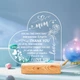 Светильник ночной LED в форме сердца с надписью для мамы - изображение 2