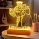 Светильник ночной LED в форме сердца с надписью для мамы - изображение 4