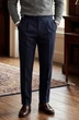 Мужские льняные штаны M&S Autograph Tailored Fit с пряжками (регуляторами) р. 40/31 - изображение 1
