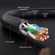 Патч-корд CableTime Cat7 FTP 10Gbps 600MHz, 3 м, чорний (CN70N) (CA915606) - зображення 5