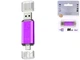 USB флешка T&G 64GB USB Type C фиолетовая для хранения и переноса данных из ABS пластика - изображение 3