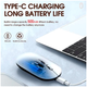 Беспроводная мышь TWolf X2 Rechargeable 2.4G Bluetooth эргономичная с аккумулятором серый - изображение 4