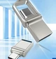 USB OTG флешка T&G 2 в 1 Type C 64GB металлическая стальная для смартфонов и ПК - изображение 9