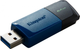 USB флешка Kingston DT Exodia M 64GB 3.2 Gen 1 компактная ударостойкая черный синий - изображение 5