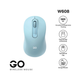 Беспроводная мышь Fantech GO W608 с оптическим сенсором 1200DPI компактная с энергосбережением синий - изображение 2