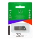 USB-флешка 32 Гб метал чорний USB 2.0 для зберігання даних модель Metal 114 - зображення 9
