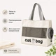 Сумка-переноска для котів і маленьких собак CAT BAG, бежева - зображення 3