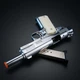 Стартовий пістолет Colt 1911 Kuzey 911#3 + 50 холостих патронів, Shiny Chrome Plating/White Grips, холостий, шумовий 9mm - зображення 6