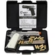 Стартовий пістолет Kuzey 911-SX#3 + 50 холостих патронів, Colt M1911 Shiny Chrome Plating/White Grips - изображение 1