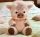 Мягкая плюшевая игрушка Бегающая теленка Running Cow Plush с подвижными лапками, коровка, бычок бегает 45 см Цвет розовый - изображение 2