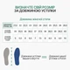 Амортизационные стельки для обуви из Poron под основную стельку 43р. (28см), синие, S-61 №6 - изображение 5