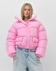 Пуховик жіночий короткий трендовий X-Woyz LS-8972-15 59378 M рожевий - зображення 1