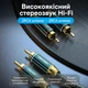 Аудиокабель RCA Vention 8 м 2 штекера на 2 штекера посеребренная бескислородная медь 4N хлопковая оплетка зеленый (BCUGK) - изображение 2
