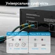 Аудиокабель RCA Vention 8 м 2 штекера на 2 штекера посеребренная бескислородная медь 4N хлопковая оплетка зеленый (BCUGK) - изображение 3