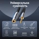 Аудиокабель-удлинитель Vention 2 м Jack 6,35 мм TRS штекер на гнездо хлопковая оплетка серый (BCXHH) - изображение 4
