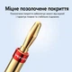 Акустические штекеры Vention 2 шт. банан 4 мм для акустического кабеля 18-12 AWG позолоченные контакты золотистые (BFDJ0-2) - изображение 7