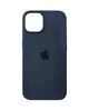 Чехол для iPhone 12/12 Pro силиконовый Soft-touch Silicone Case Full Size (AA) Dark Blue - изображение 3