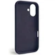 Чехол для iPhone 16 силиконовый Soft-touch Silicone Case Full Size (AA) Dark Blue - изображение 2
