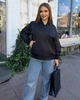 Жіночий котоновий бомбер 214, чорний, р.52-54 - зображення 2