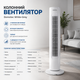 Напольный вентилятор Domotec White-Grey 3 скорости, колонная модель с электронным управлением для комнаты - изображение 2