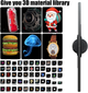 3D голографический вентилятор 18,9″ Wi-Fi + Bluetooth + пульт, HD LED-проектор, 700 видео, 1600×1200, 2000 лм, черный - изображение 7