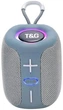 Портативна Bluetooth колонка T&G TG-658 бездротова акустика Bluetooth 5.3 8Вт USB TF карта AUX FM радіо світлодіодна підсвітка акумулятор 1200 мАг вбудований мікрофон для смартфона планшета ноутбука переносна колонка сіра - изображение 1