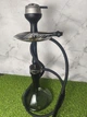 Кальян ATMOS Wood Steel Blue — 49 см, стальная шахта, деревянная вставка, стеклянная колба - изображение 1