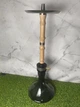 Кальян ATMOS Wood Steel Brown — 65 см, стальная шахта, деревянная вставка, стеклянная колба - изображение 1