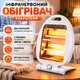 Инфракрасный кварцевый обогреватель Crownberg CB7745 Quartz Heater 800 Вт портативный бытовой электрообогреватель с 2 режимами нагрева 400/800 Вт, подставкой и ручкой для переноски - изображение 1