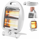 Инфракрасный кварцевый обогреватель Crownberg CB7745 Quartz Heater 800 Вт портативный бытовой электрообогреватель с 2 режимами нагрева 400/800 Вт, подставкой и ручкой для переноски - изображение 3