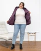 Женский теплый жилет с капюшоном удлиненный MODA 100095 68 Сливовый ( M - 100095/1 U ) - изображение 8