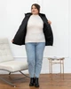 Женский теплый жилет с капюшоном удлиненный MODA 100095 50 Черный ( M - 100095/3 D ) - изображение 8
