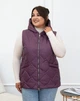 Женский теплый жилет с капюшоном удлиненный MODA 100305 64 Сливовый ( M - 100305/1 T ) - изображение 5