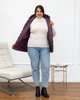 Женский теплый жилет с капюшоном удлиненный MODA 100305 64 Сливовый ( M - 100305/1 T ) - изображение 8