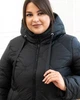 Жіноча зимова куртка з капюшоном подовжена MODA 100251 48 Чорний (М — 100251/1 A) - зображення 4