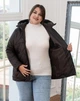 Женская демисезонная куртка с капюшоном MODA 100161 66 Шоколадный ( M - 100161 /2 R ) - изображение 8