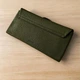 Женский кошелек на магните экокожа мягкий Canevo sz661a серый 20х10х3 см хаки - изображение 4